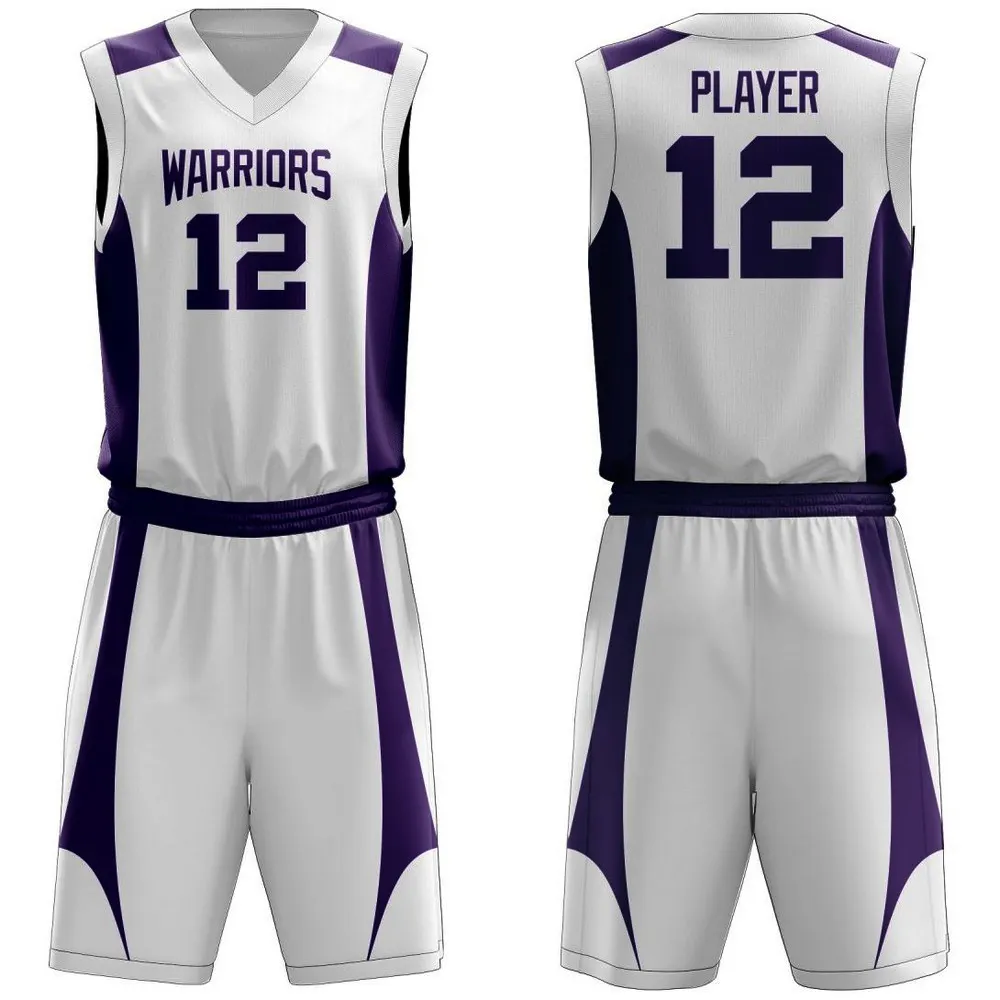 Men Custom made basketball team uniforms cheap 100% Polyester summer lightweight basketball uniform Sets