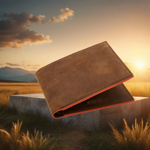 Portefeuille court à deux volets en cuir PU de luxe sur mesure pour hommes Style vintage classique avec fonction RFID Type de fermeture ouverte - Product Image 6