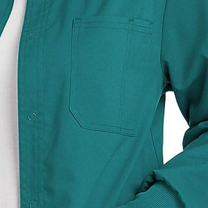 Bata de Laboratorio Médica para Mujer, de Alta Calidad, Transpirable, de Algodón, Poliéster y Spandex, con Múltiples Bolsillos Delanteros, Mangas Largas, OEM - Product Image 4