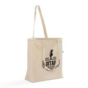 Recycled Trader's Canvas Tote <b>Bags</b> <b>Medium</b> Organic Cotton Cartoon Letter Screen for Daily Use Gifts Customizable Your Logo-RC219 - Product Image 4