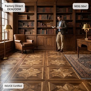 Parquet en bois d'ingénierie à motif <span class=keywords><strong>Versailles</strong></span> |   Couleurs personnalisées |   Villa de luxe commerciale |   Usine OEM - Product Image 1