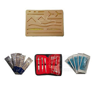 Kit complet de pratique et de formation de suture manuelle tout-en-un en acier inoxydable chirurgical pour étudiants en médecine avec certification CE - Product Image 4