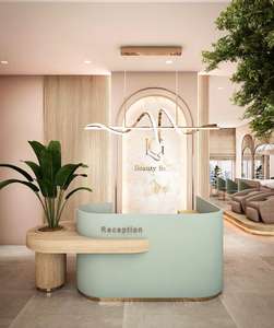 Espejo de Salón Moderno de Madera Ajustable, Ecológico, Portátil y Versátil, Lavabo para Lavado de Cabello, Estaciones de Belleza/Barbería para Exteriores - Product Image 6