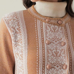 Pull en coton/laine décontracté pour femme, à manches longues, col rond, anti-froissement, séchage rapide, best-seller - Product Image 6