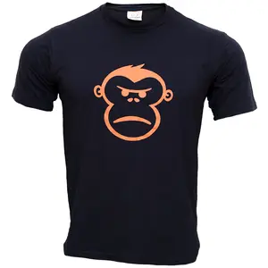 Camiseta personalizada con logotipo frontal, camiseta de manga corta con cuello redondo de alta calidad, estilo informal liso, Camiseta de algodón para hombre de talla adulta