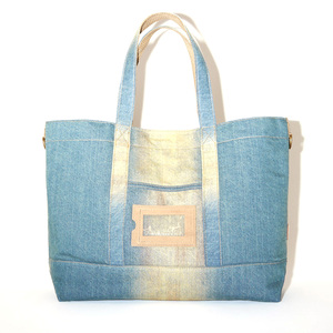 100% Top haute qualité grande capacité Denim jean sacs fourre-tout en gros meilleur prix femmes Denim jean sacs fourre-tout - Product Image 1