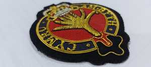 Insignes Wok brodés à la main Emblèmes en polyester patchs avec fil métallique tissé techniques pour étiquettes de vêtements personnalisées - Product Image 6