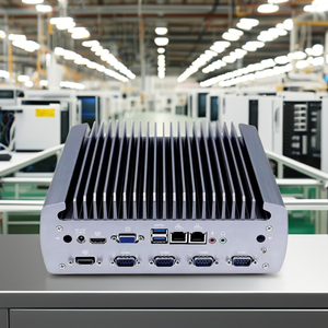 Cấp công nghiệp không quạt Mini PC x86 máy tính intel core i7 8700t DDR4 Dual Lan VGA máy HD-MI tầm nhìn máy tính công nghiệp - Product Image 1