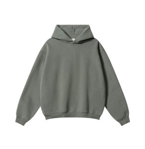 Vente en gros Sweatshirts unisexes lourds 100% coton Sweatshirts à capuche unis de haute qualité sans poches Bases personnalisées en coton mélangé - Product Image 3