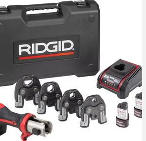 TOUT NOUVEAU AUTHENTIQUE Kit de batterie pour outil de pressage Ridd gids 78208 RP 251 avec anneaux et mâchoires ProPress (1/2"-1-1/4") et actionneur C1 - Product Image 4