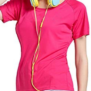 Women T-Shirts Crew Neck <b>Tops</b> Shorts Sleeve Workout Running Yoga <b>Tops</b> Loose Fit Fitness Yoga Shirts Loose Clothing For Women - Product Image 3
