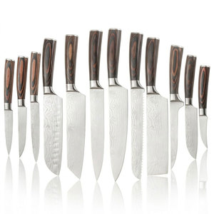 Ensemble de couteaux de chef en damas de qualité supérieure, fabriqués sur mesure, livraison directe d'usine - Product Image 1