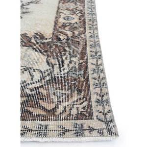 Vintage Beige <b>Brown</b> Hand Knotted <b>Wool</b> Rug for Home Use-for Living Hallway Entryway Teen's Bedroom Medallion Rectangle Puzzle - Product Image 4