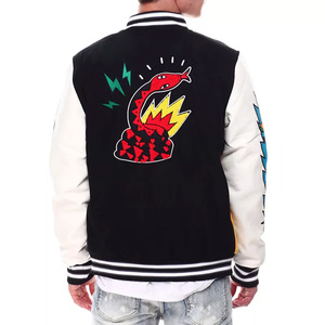 Vestes en laine de haute qualité avec patchs brodés et logos personnalisés Blousons bombardiers de baseball pour hommes et veste de baseball pour hommes - Product Image 4