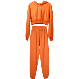 เสื้อฮู้ดดี้ผู้หญิงแบบมืออาชีพ สั่งทำได้ ปักลายเรียบง่าย ผ้าฝ้าย 100% สไตล์เกาหลี ทรงหลวม โอเวอร์ไซส์ ไซส์ M เสื้อฮู้ดดี้ผู้หญิง - Product Image 3