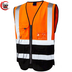 WANXIAO Gilet de sécurité industriel pour la construction et le travail Gilet réfléchissant haute visibilité avec poches - Product Image 5