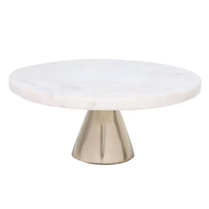 ขาตั้งเค้กหินอ่อนพร้อมฐานโลหะ - Product Image 1