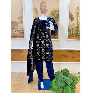 Fournisseur en gros de Kurti ou de dupatta et de pantalon pour femmes, style moderne, pour les fêtes et les célébrations, séchage rapide, disponible en gros - Product Image 1