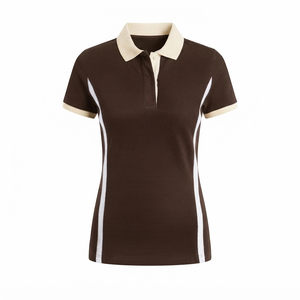 Camisetas Polo para Mujer Transpirables a Precio Razonable, de Primera Calidad, Manga Corta, Tejido de Punto, Estilo Urbano, Logotipo Personalizado - Product Image 3