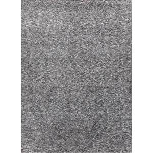 Alfombra de lana anudada a mano AKWT-1060, diseño abstracto gris y negro, técnica de tejido plano, para el hogar, para adolescentes, rectangular, para pasillo, de yute. - Product Image 1