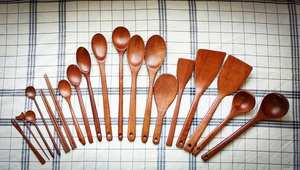 Reusable Eco Friendly Wooden Wholesale Travel Spoon Forks and Knives <b>Cutlery</b> <b>Set</b> - Product Image 3