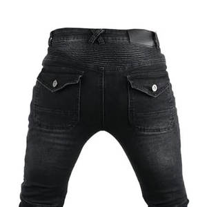 Talla XL Logotipo personalizado Racing Team Denim Moto Pantalón Top Gear Mejor armadura protectora Transpirable Protección Moto Pantalones Venta - Product Image 6