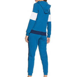 Conjunto Deportivo de Punto de Algodón Sólido y Cómodo para Mujer, Informal, para Usar en el Gimnasio, con Pantalones de Cintura Elástica y Largos - Product Image 2