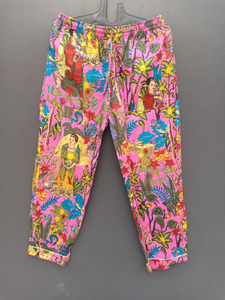 Parte inferior de pijama de algodón, pijama de algodón de alta calidad, ropa larga, estampado de bloque de mano - Product Image 3