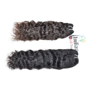 Extensions de cheveux humains bouclés pour femmes, couleur noire naturelle, cheveux vierges Remy indiens, alignés sur les cuticules, prix de gros, lots de fournisseur - Product Image 6
