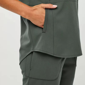 Conjunto de enfermera personalizado para correr, conjunto de exfoliante para mujer, conjunto de exfoliante médico de enfermería, uniforme médico de hospital, exfoliante médico de belleza para mujer - Product Image 6