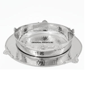 Tazón de Chocolate de Metal con Acabado Dorado, Forma Redonda, Diseño Clásico y Elegante, Nuevo Tazón de Chocolate - Product Image 3