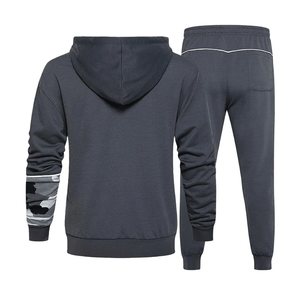 Chándal de algodón para hombre de tendencia superior de invierno 2024, diseño profesional, logotipo personalizado, secado rápido, conjuntos sólidos sublimados de talla grande - Product Image 2