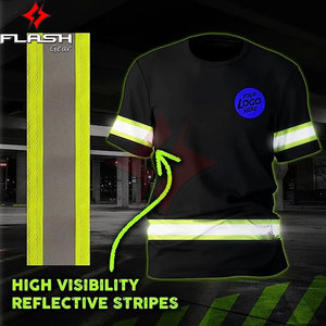 Camiseta de Seguridad de Manga Larga con Protección para el Cuello, Sublimación, Alta Visibilidad, Reflectante, ANSI Clase 1, Impermeable, Logotipo Personalizado OEM - Product Image 4