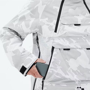 Veste de ski pour homme, nouvelle conception, hiver, à capuche, coupe ajustée, respirante, nylon/polyester, manches longues - Product Image 5