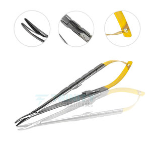 Porte-aiguilles Castroviejo 140 mm en acier inoxydable, pinces de microchirurgie, outil de haute qualité à vendre - Product Image 4