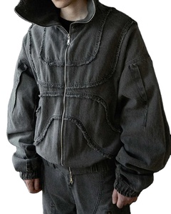 Sudadera con Capucha Personalizada al por Mayor de Alta Calidad con Logotipo Gráfico, Sudadera de Algodón Grueso, Estilo Oversize, Lavado Ácido, Sudadera Ninja para Hombre - Product Image 1