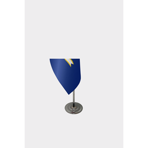 Drapeau d'intérieur officiel du Connecticut, imprimé numériquement sur coton, polyester et soie, avec mât en aluminium - Product Image 4