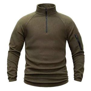 Premium quality <b>fleece</b> <b>men</b> jacket OEM Customize logo <b>Men's</b> Outdoor <b>Quarter</b> <b>Zip</b> <b>Fleece</b> Pullover - Product Image 6