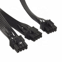 8 Pin Kabel Ekstensi PCI-E Pria, Laki-laki Ke Dua 8(6 + 2)Pin Male untuk Corsair