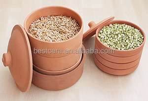 Brote personalizado BESTCERA con tapa Premium para bricolaje saludable jardinería casera brotador de cerámica brotador de terracota - Product Image 3