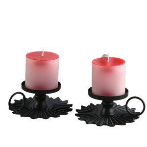 Bougeoir en métal décoration romantique, support de bougie en fer forgé, accessoires de Table, chandelier moderne, Table décorative - Product Image 3