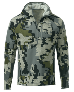 Veste polaire durable à col zippé et capuche intégrée avec poches fendues pour la chasse 2026 - Product Image 1