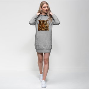 Premium Adult Tiger Hoodie <b>Dress</b> Casual Style with <b>Elastic</b> Waist Washable for Leisure Time - Product Image 3