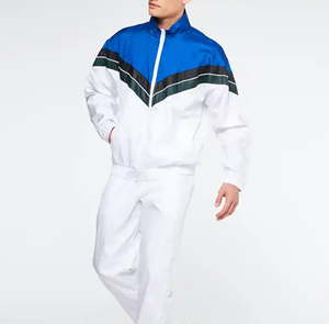 Survêtement décontracté pour homme en polyester/coton, coupe-vent multicolores, imperméable, en polaire, pour l'automne - Product Image 2