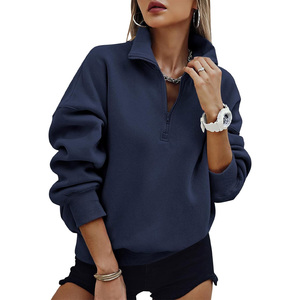 Sudadera de mujer con logotipo personalizado y bordado estampado, Jersey cómodo diseñado para trajes diarios informales de moda con estilo - Product Image 1