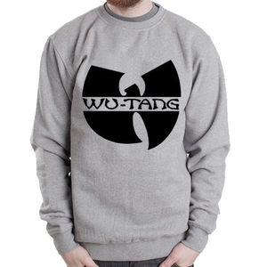 Sudadera estampada de lana de algodón 100% cuello redondo largo buena calidad patrón sólido sudadera de talla grande - Product Image 2