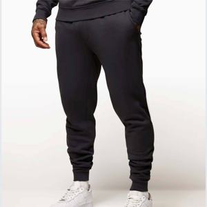 Ensemble de pantalons de survêtement sweat-shirt à séchage rapide pour hommes avec logo personnalisé jogging en coton respirant et uni - Product Image 6