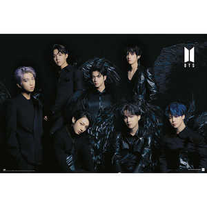 Affiche murale moderne pour BTS, design Black Wings - Product Image 1