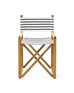 Bahçe sandalyesi dış mekan mobilyası beyaz tüm satış katlanır sandalye katı tik ahşap kapı otel sandalye
