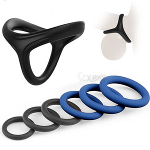 Amazon Offre Spéciale anneaux médicaux en silicone pour pénis anneaux triangulaires ensembles de 7 anneaux pour pénis jouets sexuels pour couples - Product Image 1